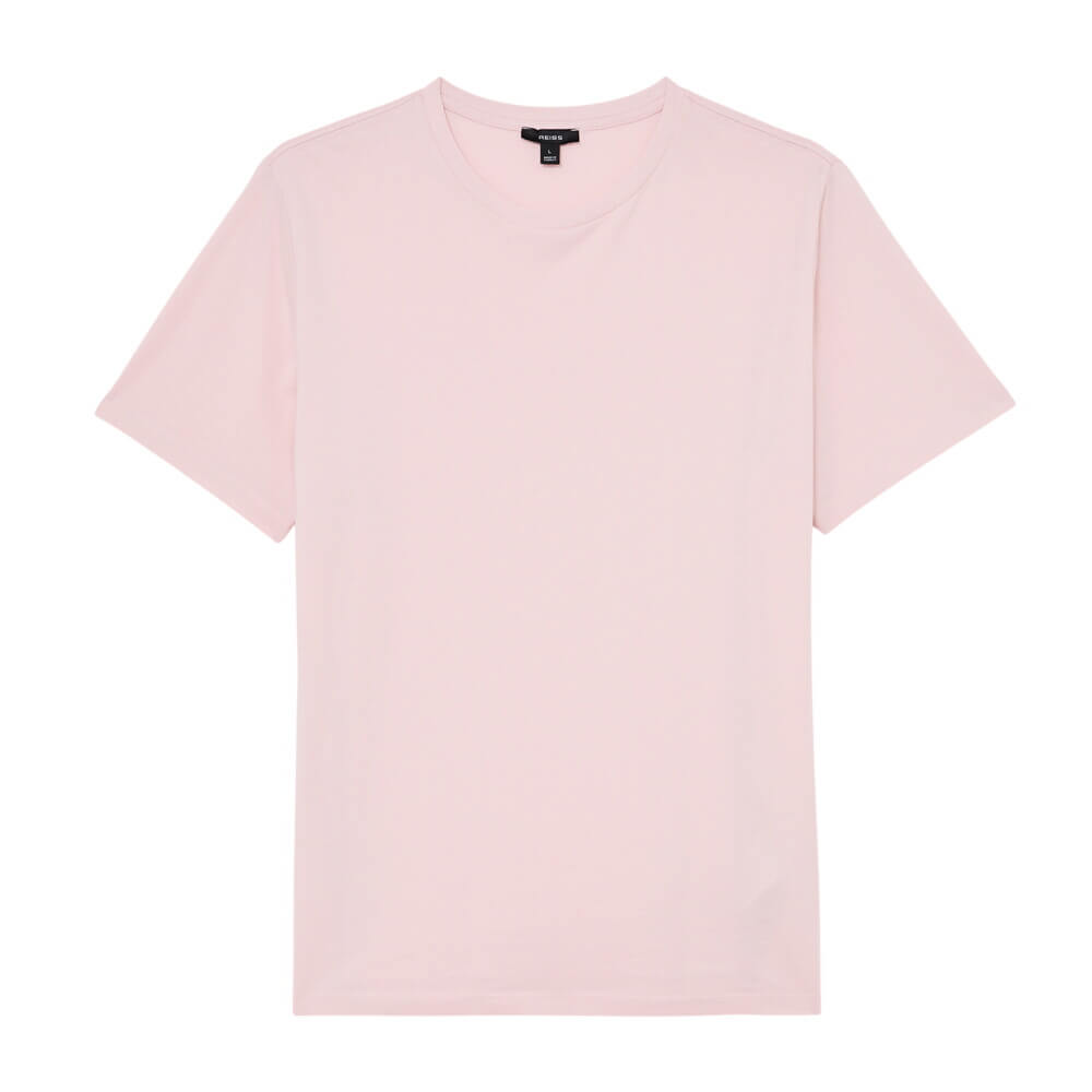 REISS Bless Cotton Crew-Neck Tailored-Fit T-Shirt